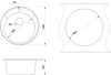 Превью картинка Кварцевая мойка GRANULA 4802, БАЗАЛЬТ, СтандАРТ кварц #3